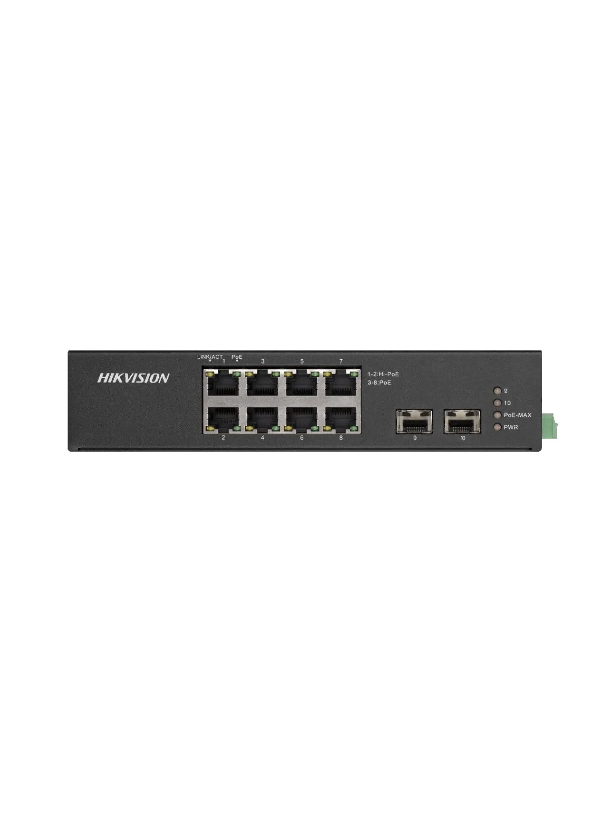 Hikvision 10 prievadų 8 PoE prievadų pramoninis komutatorius DS-3T0510HP-E/HS Hikvision 10 prievadų 8 PoE prievadų pramoninis komutatorius DS-3T0510HP-E/HS