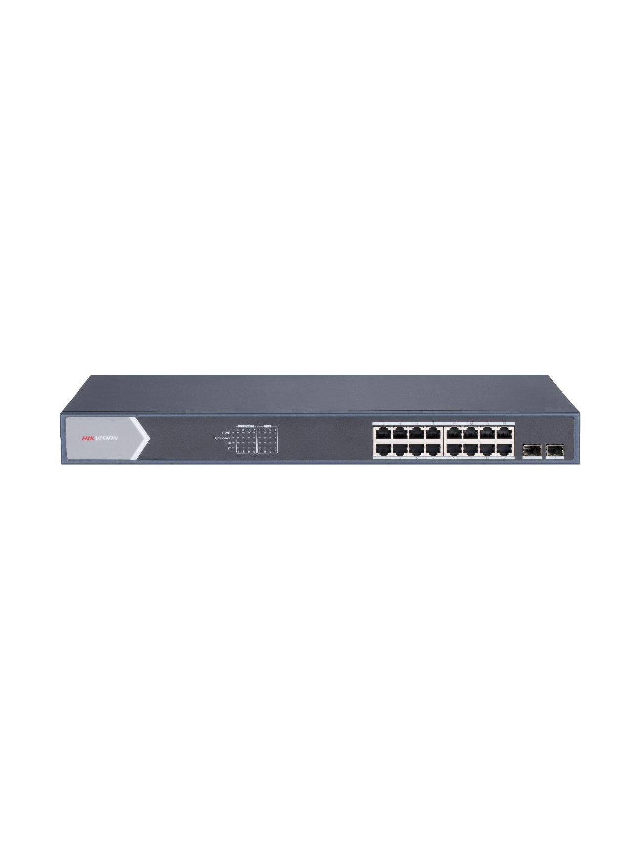 Hikvision 18 prievadų 16 PoE prievadų komutatorius DS-3E0518P-E/M Hikvision 18 prievadų 16 PoE prievadų komutatorius DS-3E0518P-E/M