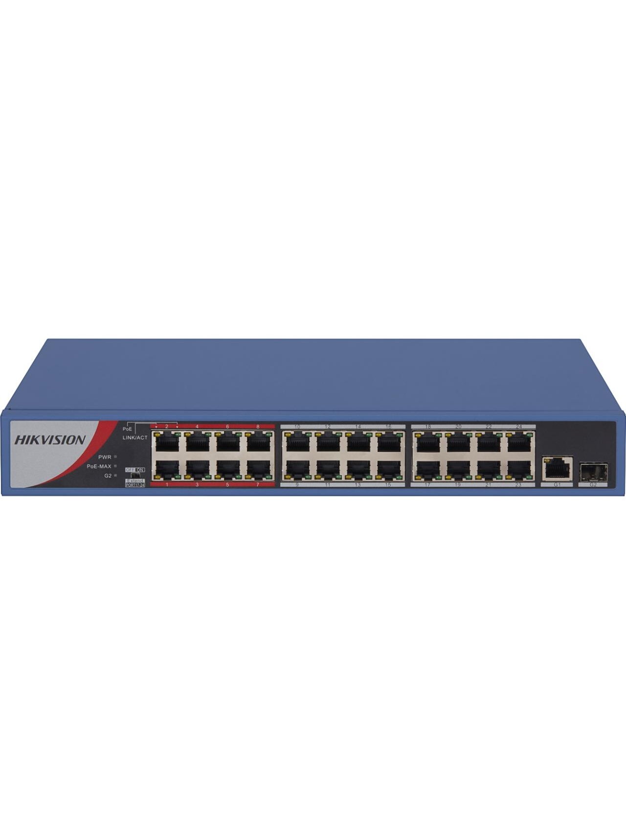 Hikvision 26 prievadų 24 PoE prievadų komutatorius DS-3E0326P-E/M(C) Hikvision 26 prievadų 24 PoE prievadų komutatorius DS-3E0326P-E/M(C)