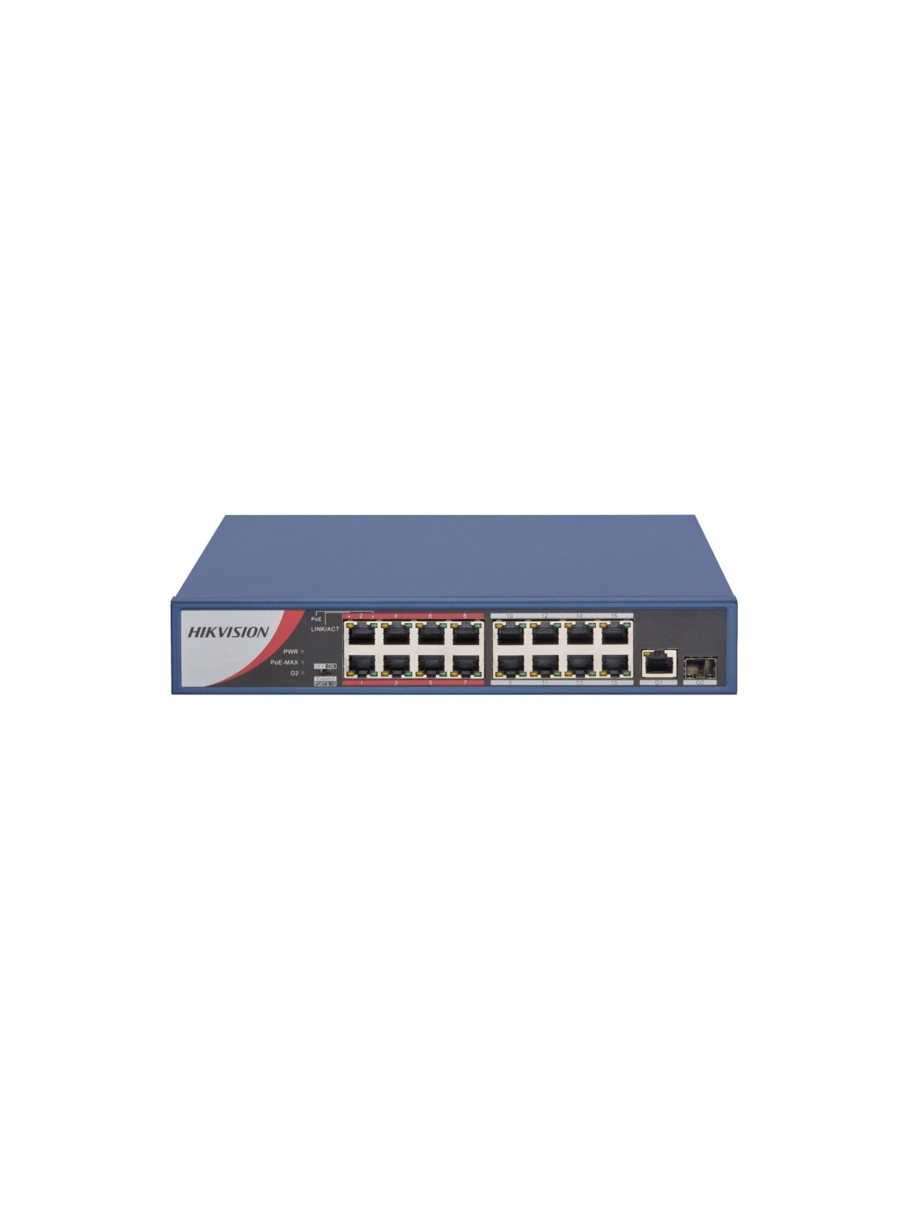 Hikvision 18 prievadų 16 PoE prievadų komutatorius DS-3E0318P-E/M(B)