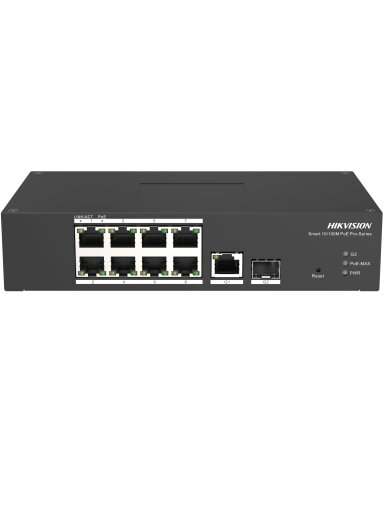 Hikvision 10 prievadų 8 PoE prievadų komutatorius DS-3T1310P-SI/HS