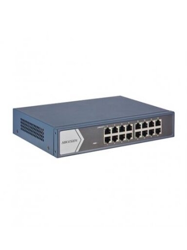 Hikvision 16 prievadų komutatorius DS-3E0516-E(B)