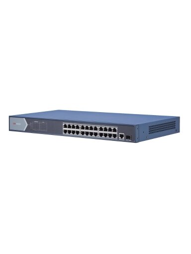 Hikvision 26 prievadų 24 PoE prievadų komutatorius DS-3E0526P-E