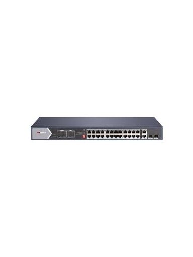 Hikvision 28 prievadų 24 PoE prievadų komutatorius DS-3E0528HP-E,