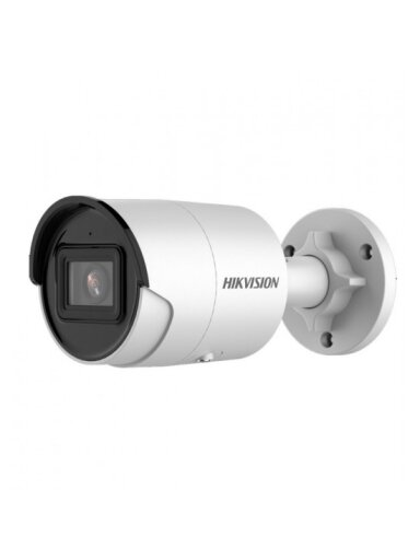Hikvision bullet DS-2CD2046G2-IU F4 (balta, 4 MP, 40 m. IR, AcuSense)