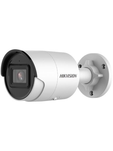 Hikvision bullet DS-2CD2066G2-IU(C) F4 (balta, 6 MP, 40 m. IR, AcuSense)