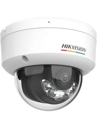 Hikvision dome DS-2CD1147G2H-LIU F2.8 (balta, 4 MP, 30 m IR, 30 m. LED, Hybrid Light))