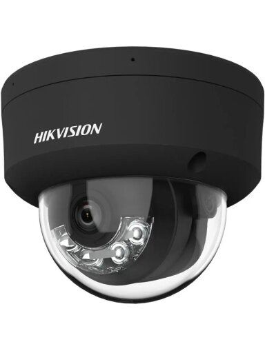Hikvision dome DS-2CD2147G2H-LISUeF F2.8 (juoda, 4 MP, 30 m. IR; 30 LED, Hybrid Light)