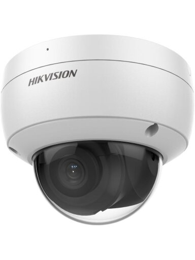 Hikvision dome DS-2CD2163G2-IU F4 (balta, 6 MP, 30 m. IR, AcuSense)