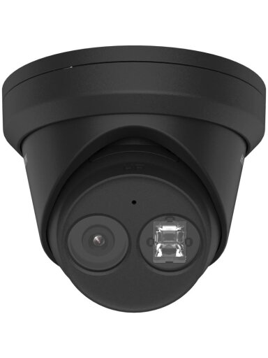 Hikvision dome DS-2CD2343G2-IU F2.8 (juoda, 4 MP, 30 m. IR, AcuSense)