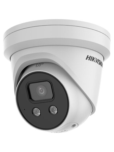 Hikvision dome DS-2CD2346G2-ISU/SL F4  (baltas, 4 MP, 30 m. IR; 30 LED, AcuSense)