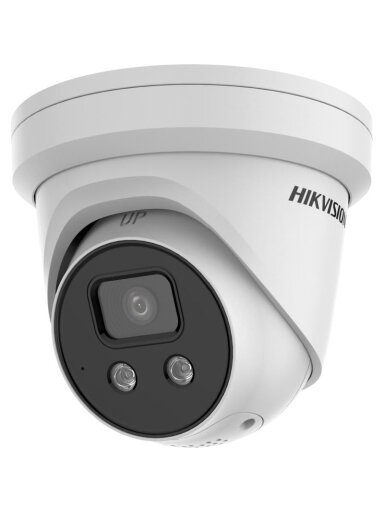 Hikvision dome DS-2CD2386G2-ISU/SL(C) F4 (baltas, 8 MP, 30 m. IR, AcuSense)