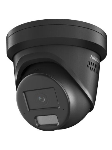 Hikvision dome DS-2CD2386G2H-IS2U/SL F2.8 (juoda, 8 MP, 30 m. IR, AcuSense)