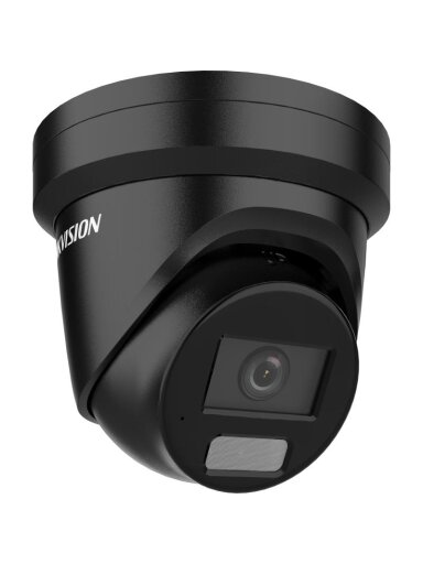 Hikvision dome DS-2CD2386G2H-IU F2.8 (juoda, 8 MP, 30 m. IR, AcuSense)