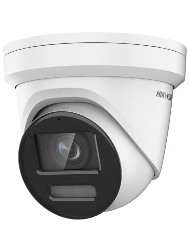 Hikvision dome DS-2CD2387G2-LU F4 (balta, 8 MP, 30 m. LED, ColorVu)
