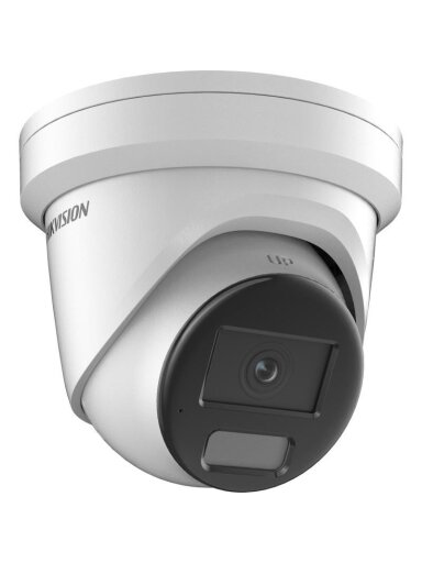 Hikvision dome DS-2CD2387G2H-LIUeF F2.8 (balta, 8 MP, 40 m. IR; 40 LED, Hybrid Light)