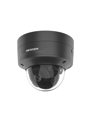 Hikvision dome DS-2CD2746G2-IZS F2.8-12 (juoda, 4 MP, 40 m. IR; 40 m. LED, AcuSense)