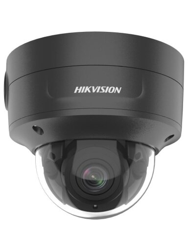Hikvision dome DS-2CD2746G2HT-IZS F2.8-12 (juoda, 4 MP, 40 m. IR, AcuSense, Darkfighter)