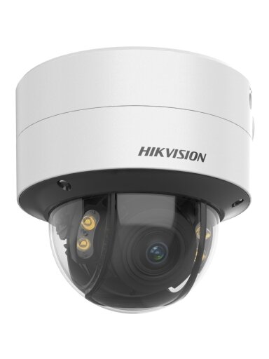 Hikvision dome DS-2CD2747G2-LZS F3.6-9 (balta, 4 MP, 40 m. LED, ColorVu)
