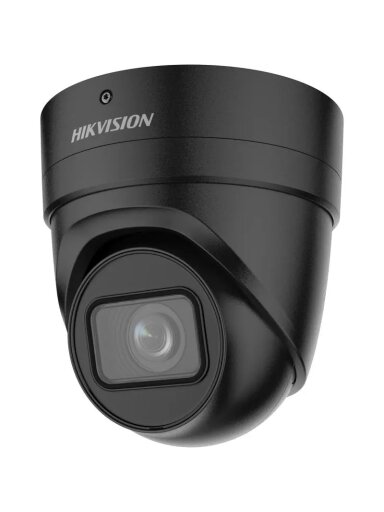 Hikvision dome DS-2CD2H86G2-IZS(C) F2.8-12 (juoda, 8 MP, 30 m. IR, AcuSense)