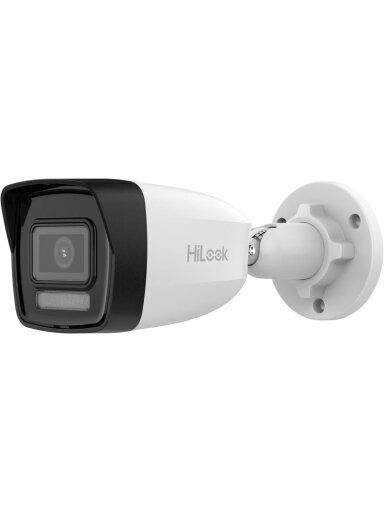 HiLook bullet IPC-B140HA-LU F2.8 (balta, 4 MP, 30 m. IR, 30 m. LED, Hybrid Light)