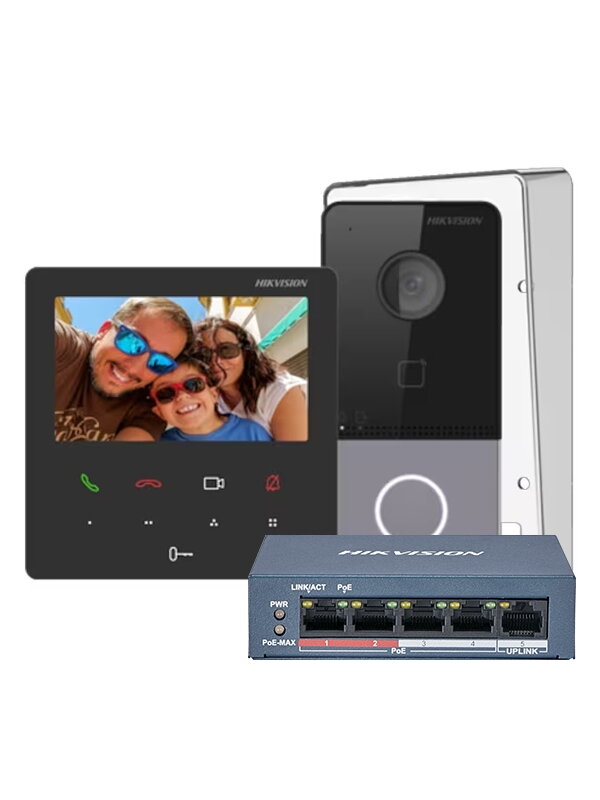 Hikvision SP telefonspynės komplektas DS-KIS606-P Hikvision SP telefonspynės komplektas DS-KIS606-P