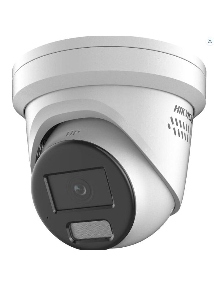 Hikvision dome DS-2CD2387G2H-LISU/SL F4 (balta, 8 MP, IR + LED, ColorVu + AcuSense)