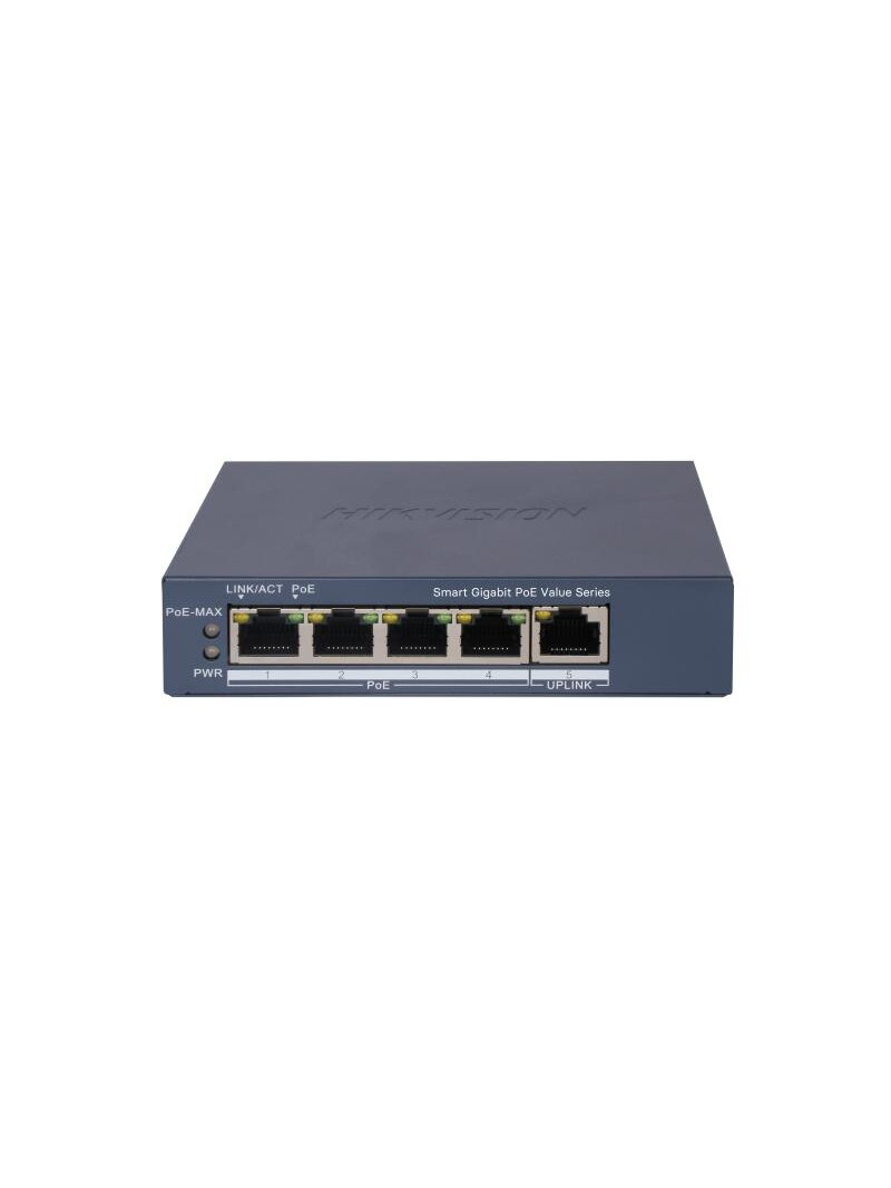 Hikvision 5 prievadų komutatorius DS-3E1505P-EI/M Hikvision 5 prievadų komutatorius DS-3E1505P-EI/M