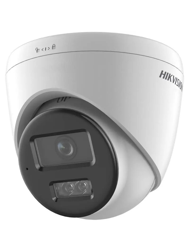 Hikvision dome DS-2CD1363G2-LIUF F2.8 (balta, 6 MP, 30 m. IR, 30 m. LED, Hybrid Light)