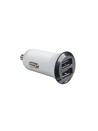 Įkrovimo lizdas automobiliui USB Legrand 050682 (baltas, 12V 2.1A)