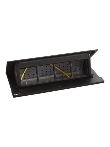Įleidžiama modulinė dėžutė Legrand INCARA 654810 (8 mod., juoda)