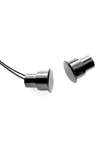 Įleidžiami magnetiniai kontaktai šarvuotoms durims (juodi)