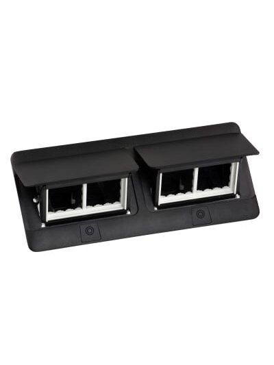 Įleidžiama modulinė dėžutė 2x4 mod. Legrand 654005 (metalinė, juoda) Įleidžiama modulinė dėžutė 2x4 mod. Legrand 654005 (metalinė, juoda)