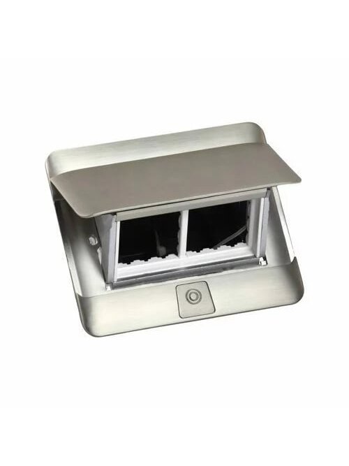 Įleidžiama modulinė dėžutė 4 mod. Legrand 654000 (metalinė, nerūdijančio plieno spalva) Įleidžiama modulinė dėžutė 4 mod. Legrand 654000 (metalinė, nerūdijančio plieno spalva)
