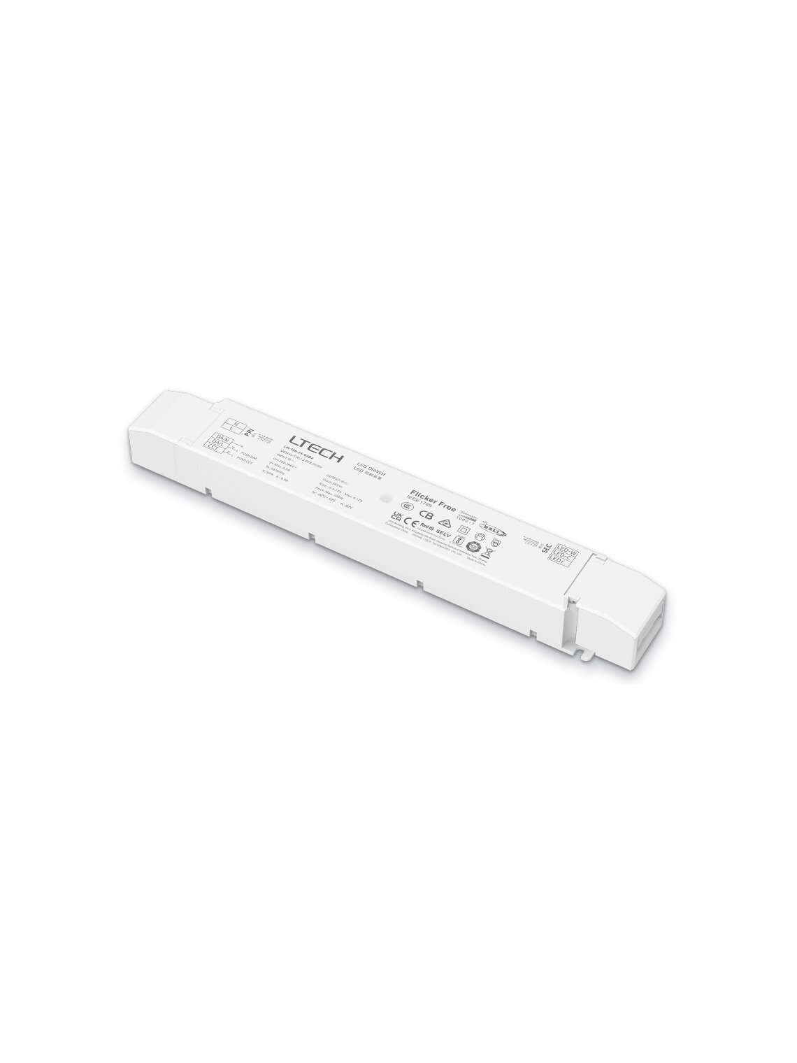 Impulsinis maitinimo šaltinis LED 24V 100W 4.17A, IP20, DALI DT8(IEC62386), Push DIM/CCT, PWM, LTECH, LM-100-24-G2D2
