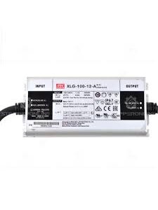 Impulsinis maitinimo šaltinis LED 96W 12V 8A IP67, dimeriuojamas, Mean well XLG-100-12-A