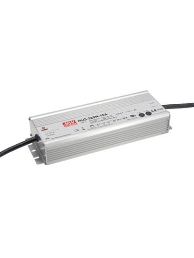 Impulsinis maitinimo šaltinis LED 24V 320W 13.34A, PFC, IP67 dimeriuojamas, MEAN WELL, HLG-320H-24B