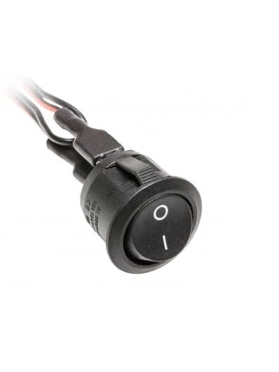 Įmontuojamas jungiklis GTV AE-WLC01-20 (juodas, 12V)
