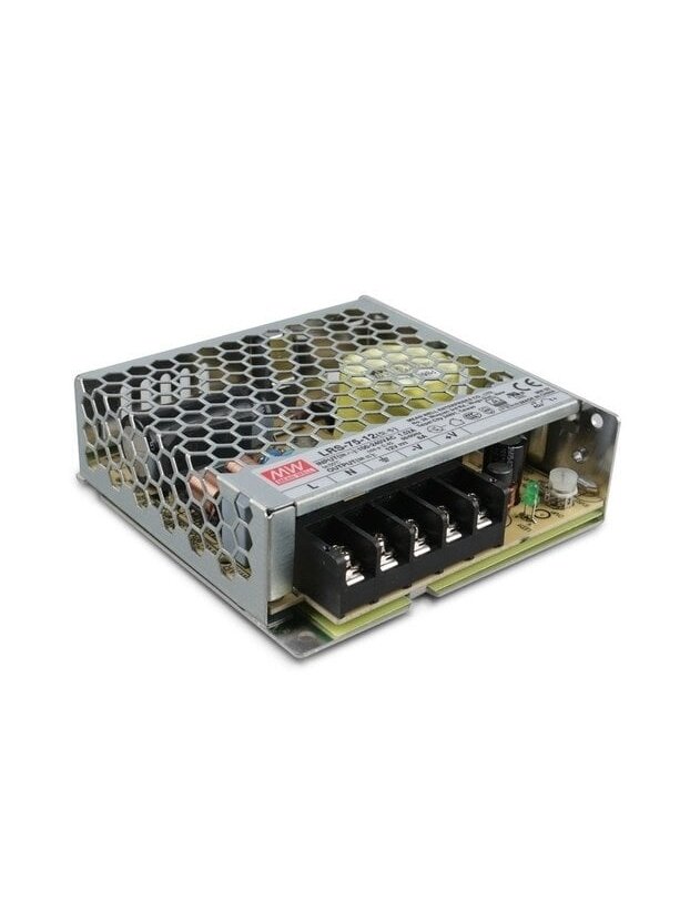 Impulsinis maitinimo šaltinis 12V 6A uždaras MEAN WELL Impulsinis maitinimo šaltinis 12V 6A uždaras MEAN WELL