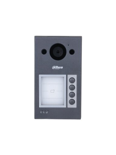 IP domofono kamera VTO3311Q-WP. 4 abonentai. 2MP 125°. Wi-Fi. SIP. IP65, IK08