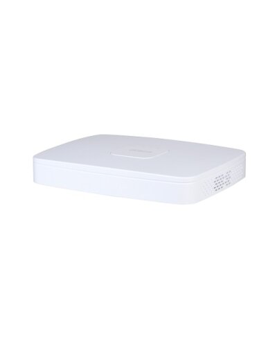 IP įrašymo įrenginys 8 kam., 4K 8MP, 1HDD, 8 PoE, 80Mbps, H.265/H.264, IVS