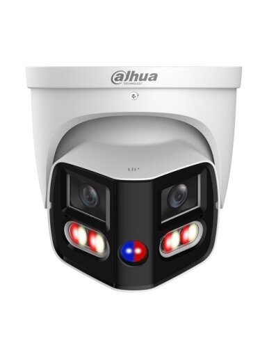 IP kam. AI 6+6MP kupol. 180 laipsnių STARLIGHT, IR+LED pašviet. iki 30m, 12MP(5000x2500)20fps, 2.8mm