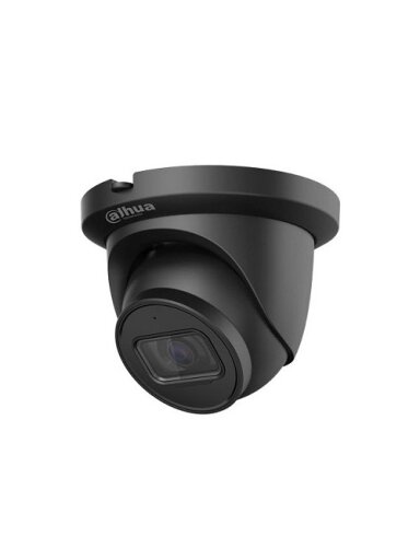 IP kamera 5M 2K kupol. STARLIGHT su LXIR iki 50m, 5MP(2592x1944) 20fps,2.8mm,102, H.265+, ePoE,juoda
