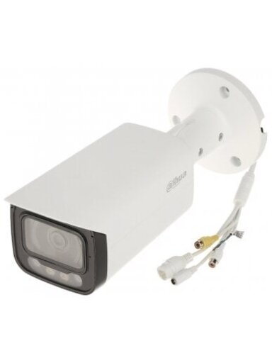 IP kamera Dahua Bullet HFW2449T-AS-IL-0360B F3.6 (Balta, 4MP, WizSense, IR 60m, LED 50m, IP67)