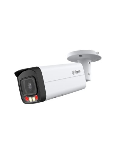 IP kamera HFW2849T-AS-IL. 8MP FULL-COLOR. IR+LED pašvietimas iki 50/60m, 3.6mm, PoE, IP67, SMD