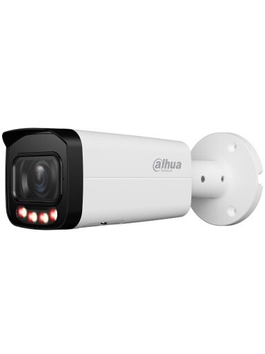 IP kamera HFW2849T-ZAS-IL. 8MP FULL-COLOR. IR+LED pašvietimas iki 60m, 114°, PoE, IP67, SMD