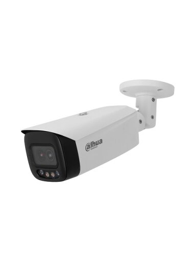 IP kamera HFW5449T1-ASE-D2 2.8mm. 4MP FULL-COLOR. IR+LED pašvietimas iki 50m. 2.8mm 97°. SMD, IVS