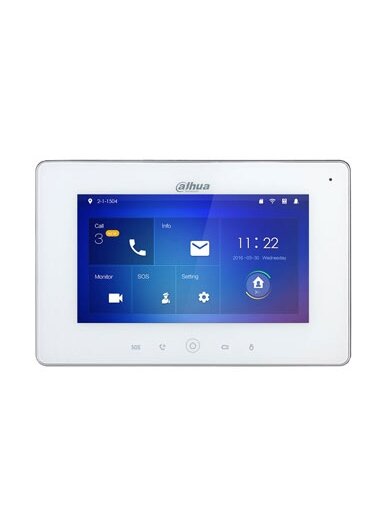 IP domofono monitorius su WIFI, 7 col. 1024x600,Micro SD kortelės prievadas,PoE(802.3af) baltas, SIP IP domofono monitorius su WIFI, 7 col. 1024x600,Micro SD kortelės prievadas,PoE(802.3af) baltas, SIP