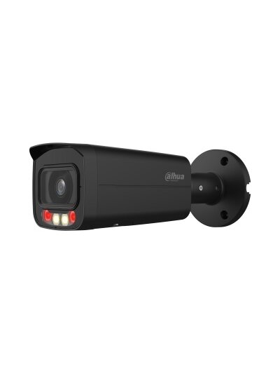 IP kamera Dahua Bullet IPC-HFW2849T-AS-IL-0360B (Juoda, 8MP 4K, 3.6mm 87°, IR + LED 30m, IP67, PoE)