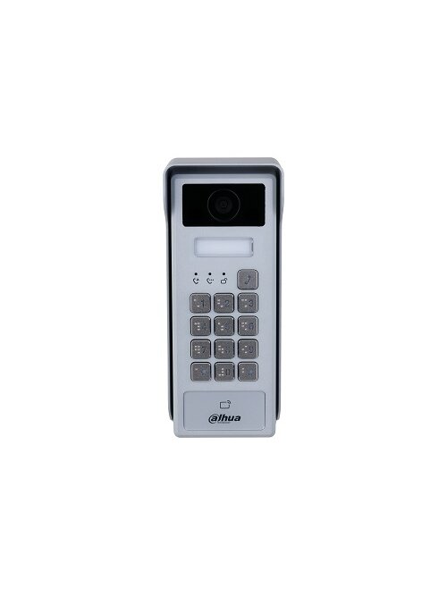 IP domofono kamera, 1 abonento,  2MP 1/2.8” colio 84°, integruotas kortelių skaitytuvas,IP55, IK08